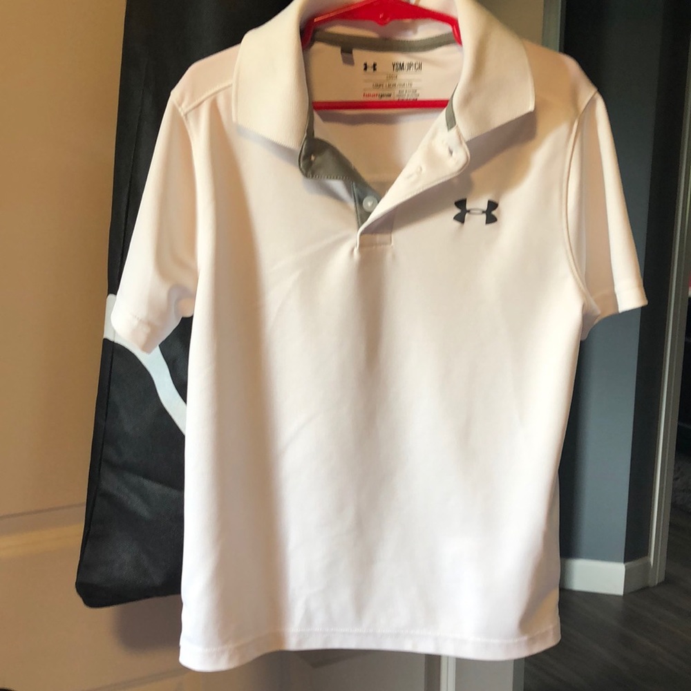 Boys youth small Under Armour polo